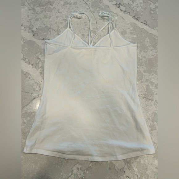 Express Double Strap White Tank Top - Picture 2 of 3